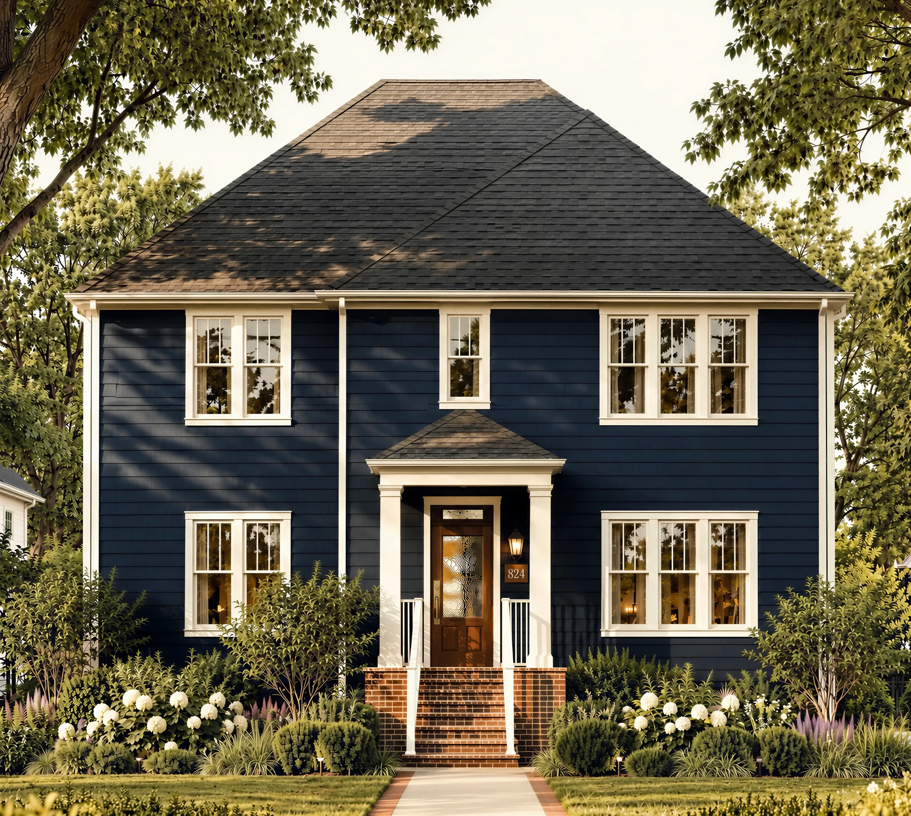 Front Elevation — Marion residence