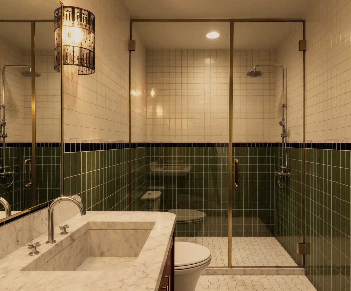 Lower Level Bathroom — Marion residence