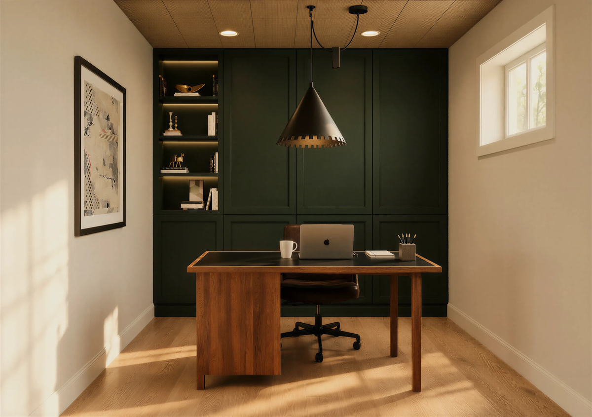 Lower Level Office — Marion residence